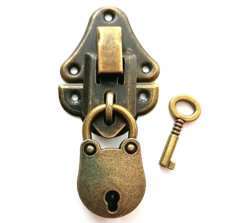 A set of locks for a chest 35x80mm 1.38x3.15 inches bronze Etsy