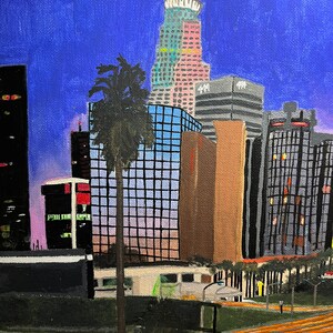 LA Nights Canvas Painting