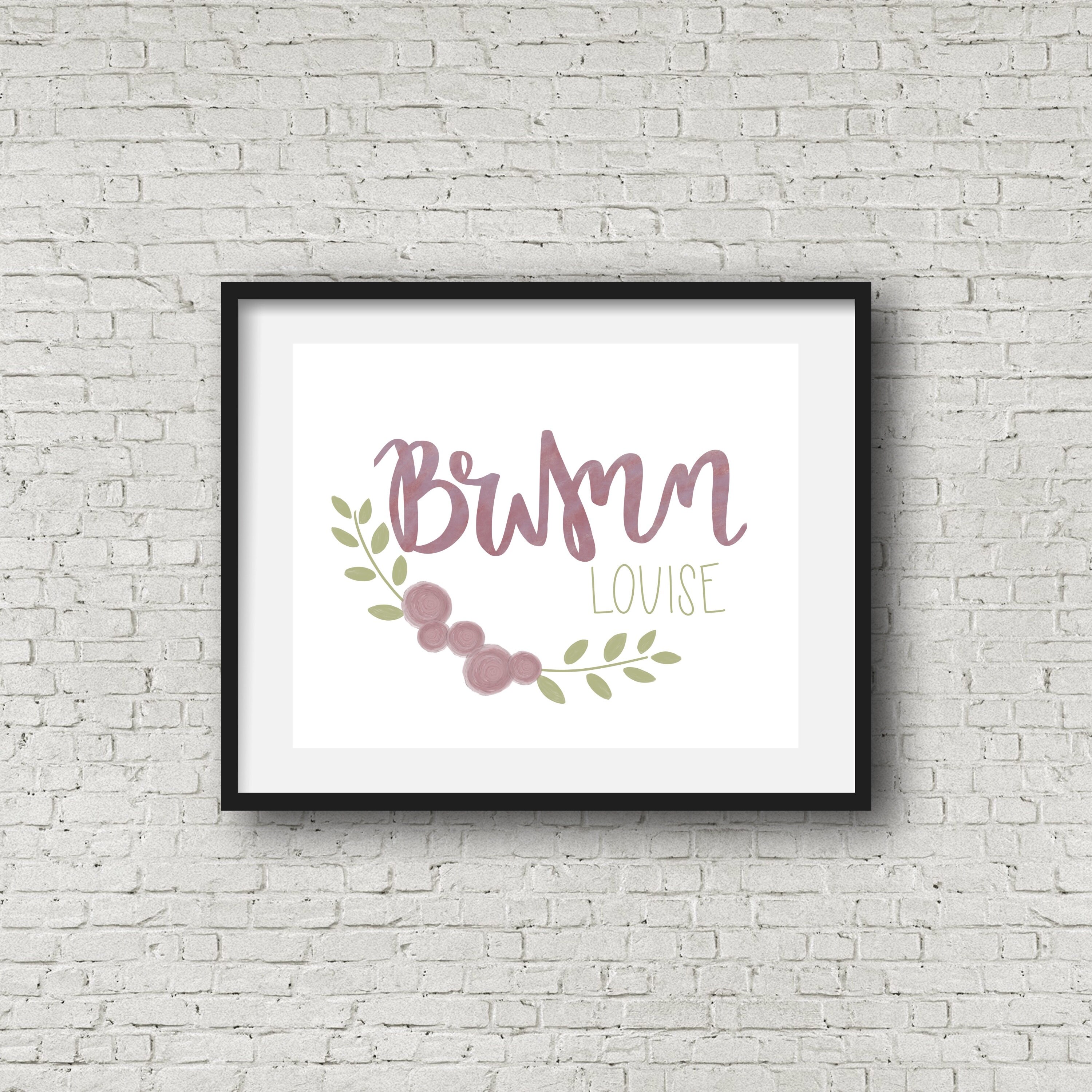 Custom Nursery Lettering Digital Descargar Etsy