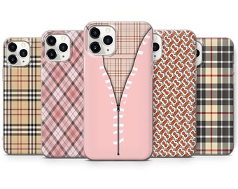 pink burberry phone case