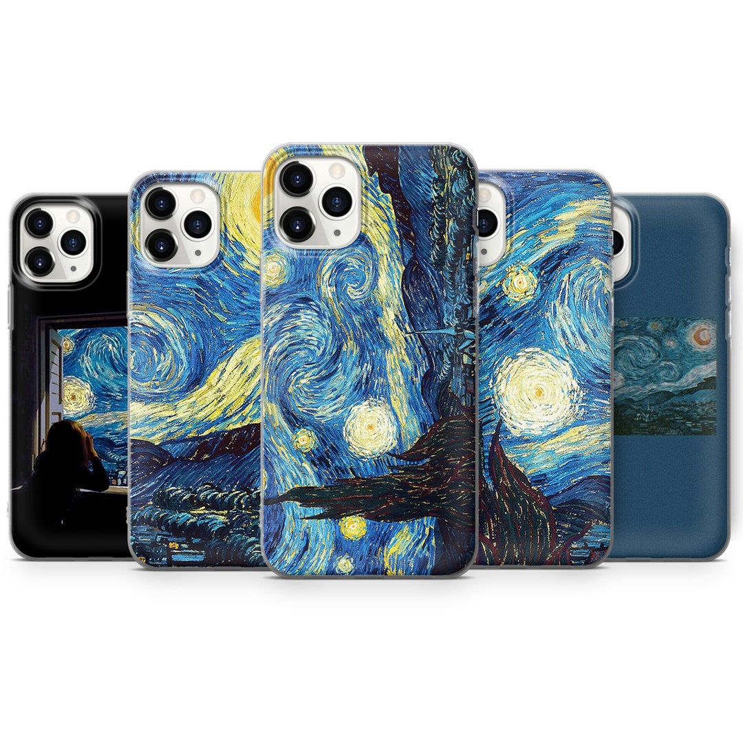 Buy Starry Night Phone Case Vincent Van Gogh Cover for iPhone 15 Pro, 14  Pro Max, 13, 12 Samsung S23 Ultra, S22, S21 FE, A14 Pixel Pro, 7,