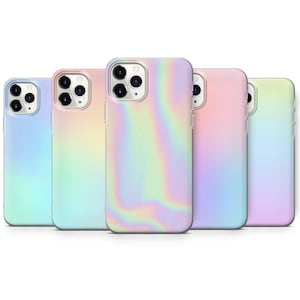Pastellfarbener Farbverlauf Handyhülle in Regenbogen Farben für iPhone 15 Pro, 14 Pro Max, 13, 12 & Samsung S23 Ultra, S22, S21, A54, Pixel 7a, 6