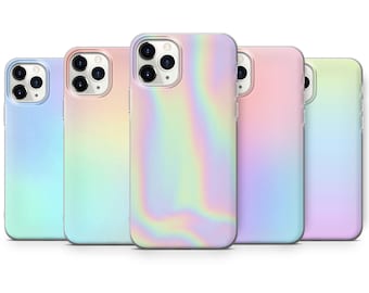 Funda para teléfono con degradado pastel, diseño moderno y bonito de arcoíris, compatible con iPhone 15 Pro, 14 Pro Max, 13, 12 y Samsung S23 Ultra, S22, S21, A54, Pixel 7a, 6.