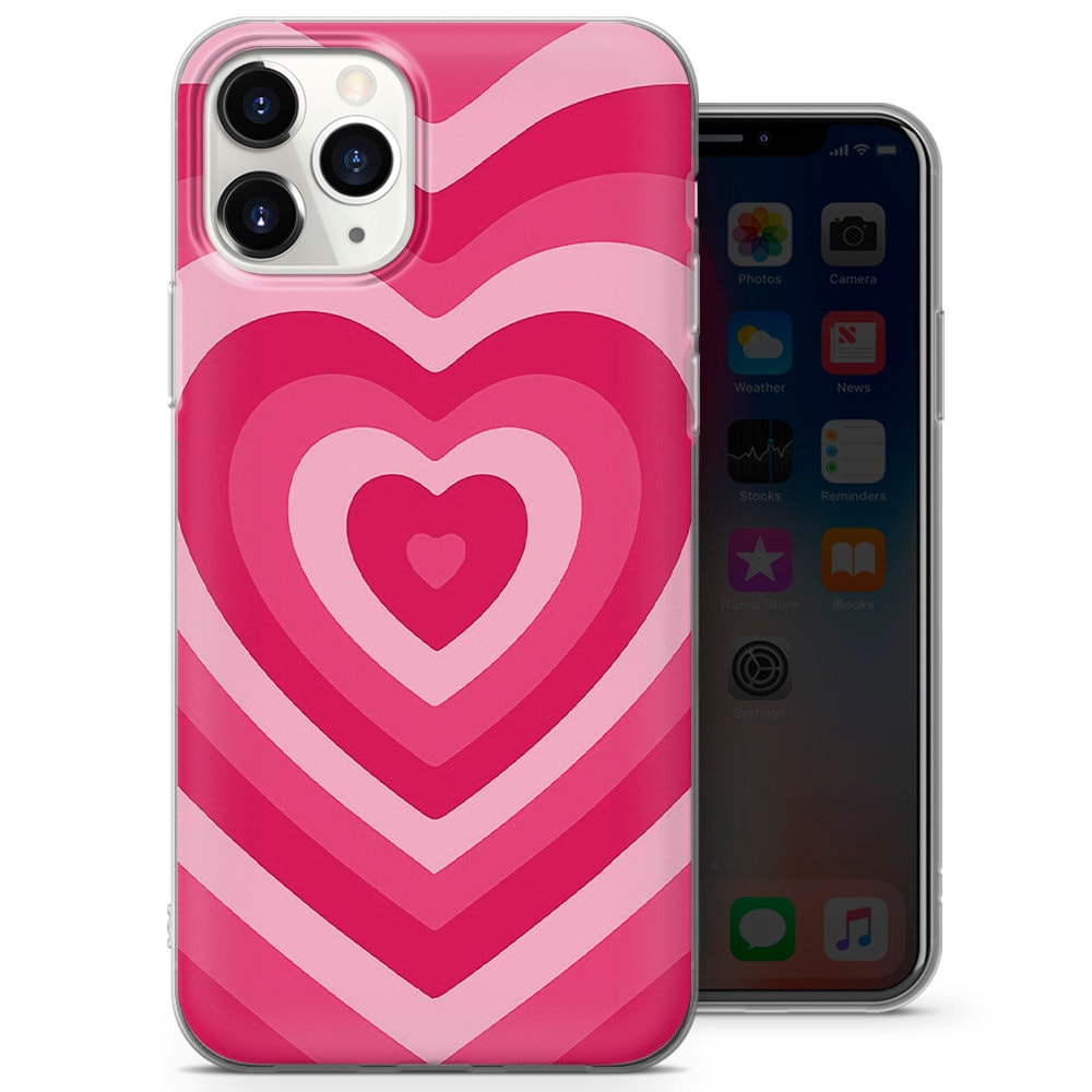 Love Heart Phone Case Expanding Cute Heart Cover for iPhone 15 Pro