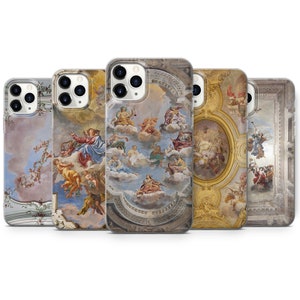 Classical Art Phone Case Aesthetic Angel Cover for iPhone 15 Pro, 14 Pro Max, 13, 12 & Samsung S23 Ultra, S22, S21 FE, A14 Pixel 8 Pro, 7, 6