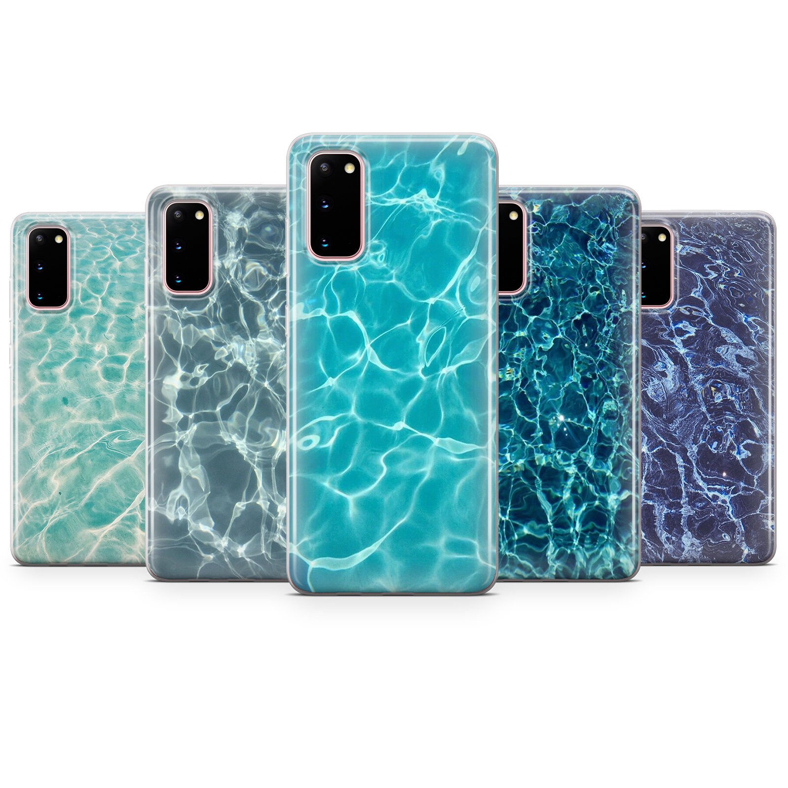 Blue Pool Water Phone Case Cool Reflection Cover for iPhone 15 Pro