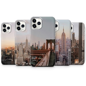 New York City Phone Case NYC views Cover for iPhone 15 Pro, 14 Pro Max, 13, 12, 11 & Samsung S23 Ultra, S22, S21 FE, A14, Pixel 8 Pro, 7a, 6