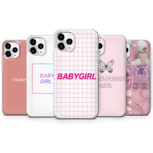 Pink Baby Girl Phone Case Primadonna Cover for iPhone 15 Pro, 14 Pro Max, 13, 12 & Samsung S23 Ultra, S22, S21 FE, A14, Pixel 8 Pro, 7a, 6