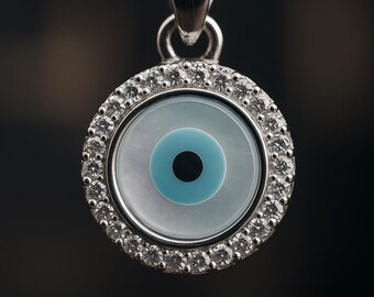 Evil Eye Circle Pendant