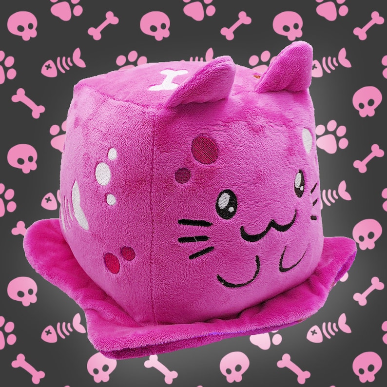 Gelatinous Cat Plushie Gelatinous Cube Cat Cuddly Cat Etsy