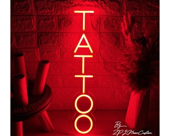 Tattoo Studio Neon Sign for Tattoo Shop Office Neon Light Sign Logo Tatto Bar Light Signage Business Logo Custom Handmade Opening Gift