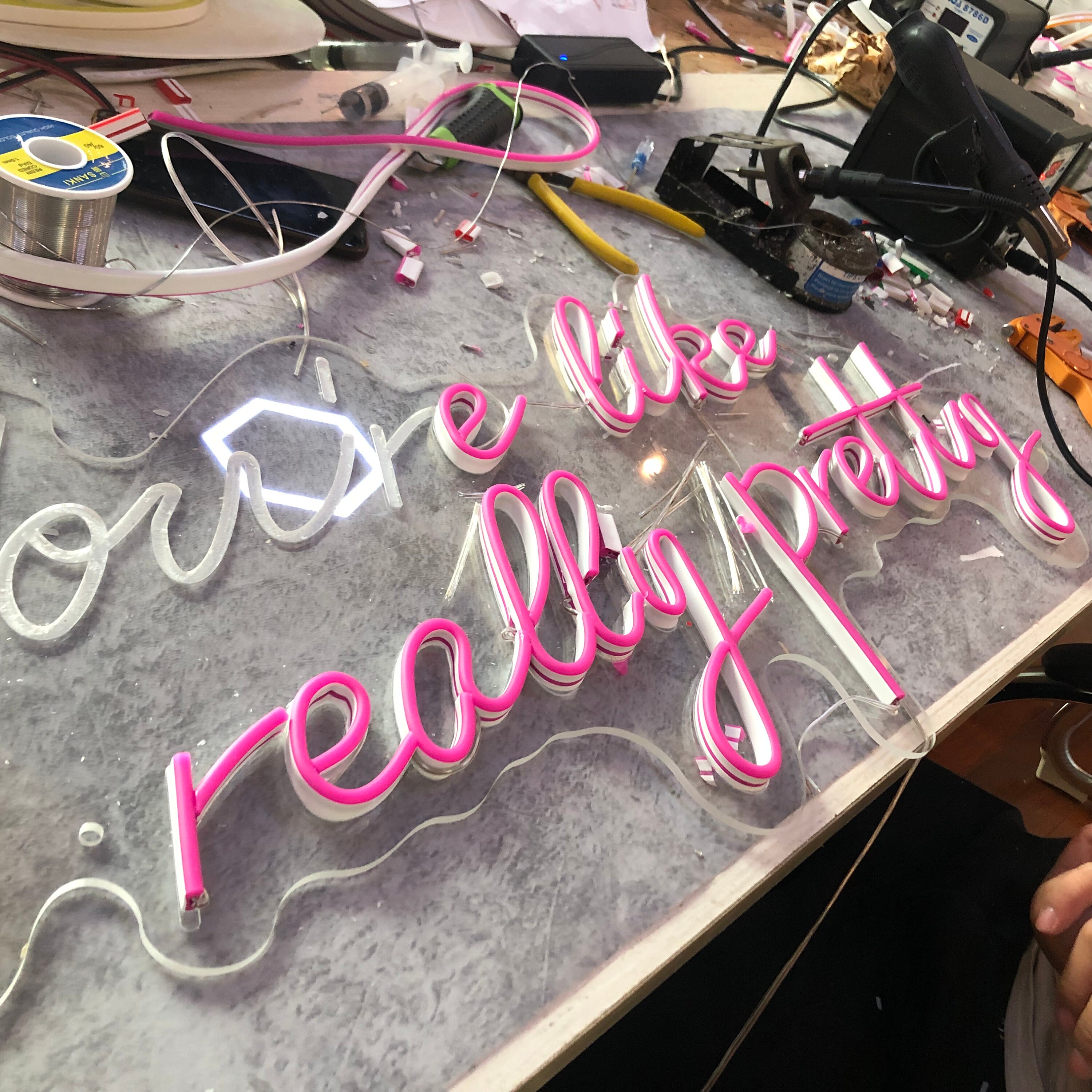 Personalized gift LED NEON SIGN You are like really pretty Etsy