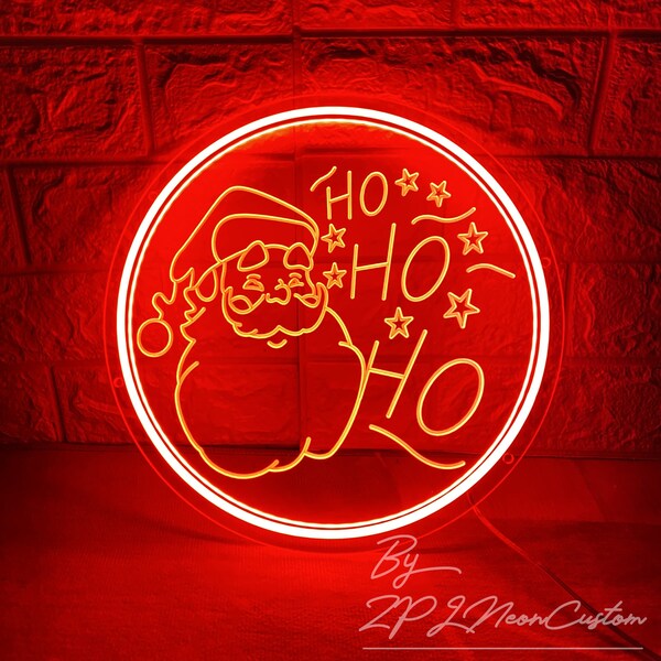Ho Ho Ho Lighted Sign Etsy