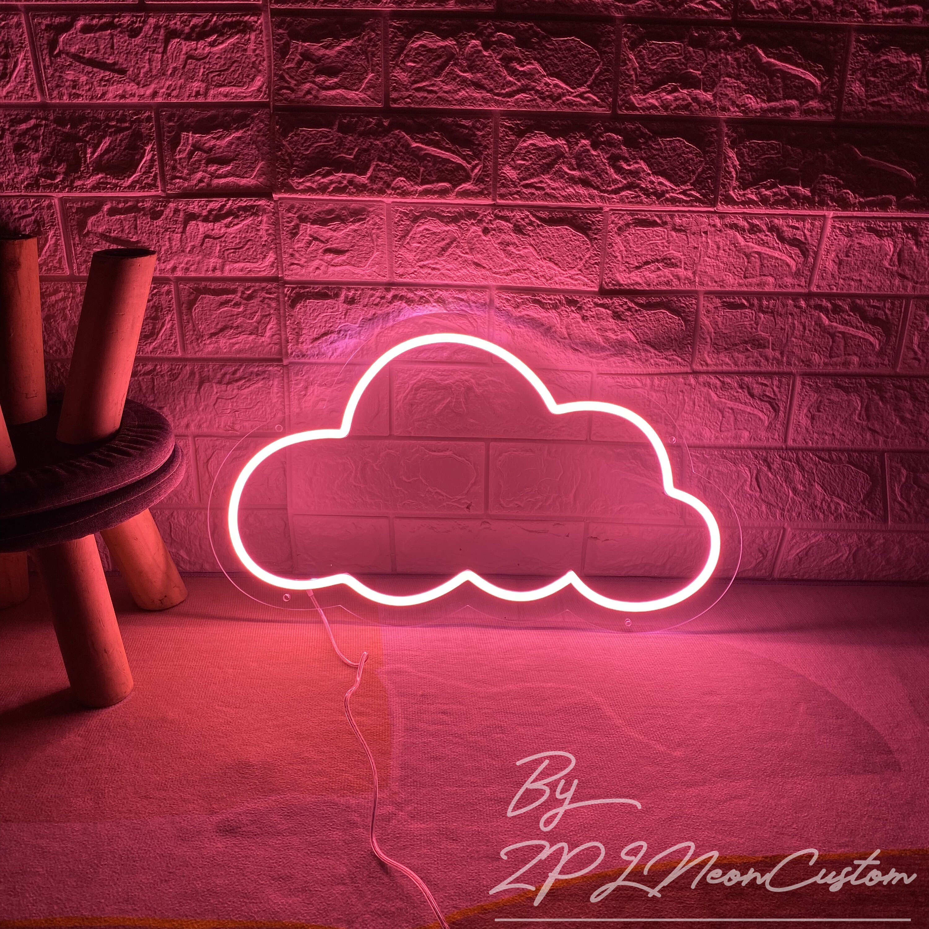 Pink cloud neon sign online