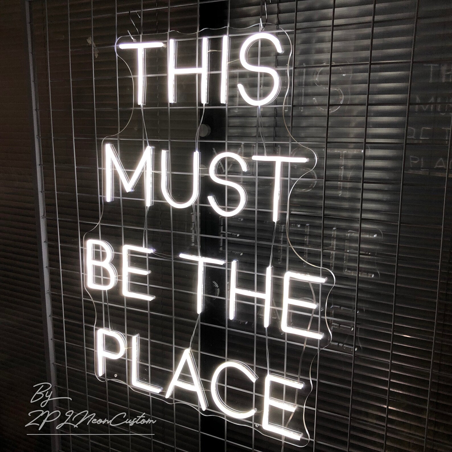 This must be the place neon sign for House Custom neon sign Etsy