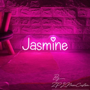 Custom Name Neon Sign: Personalized LED Wall Decor - Etsy