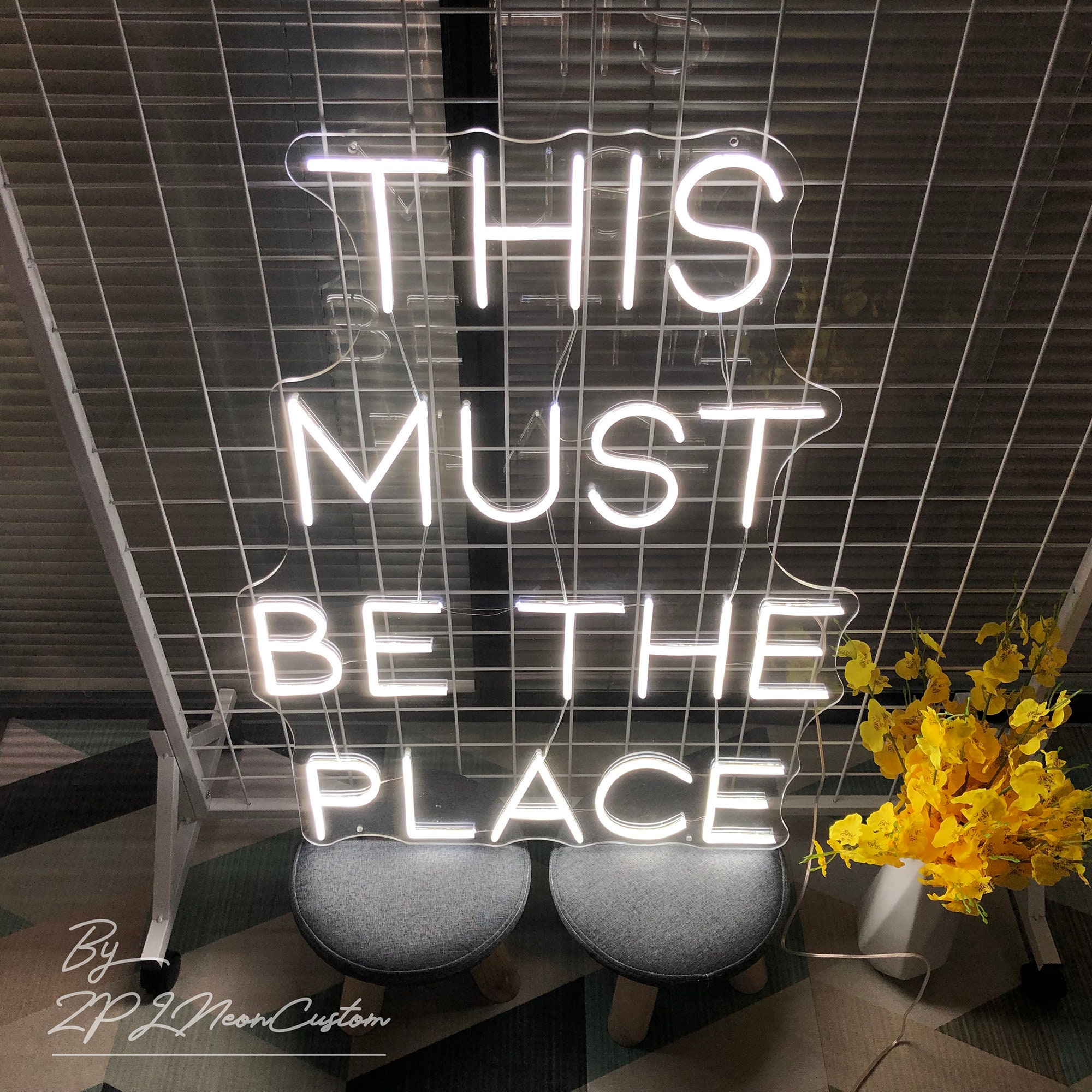 This must be the place neon sign for House Custom neon sign | Etsy