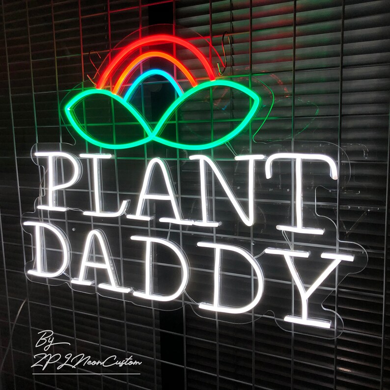 Plant Daddy Neon Sign Custom Father&rsquo;s Day Gifts LED Neon | Etsy