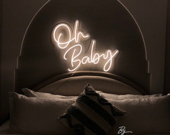 Oh Baby Neon Sign Custom Neon Sign Led Neon Wall Decor Neon Light Sign Custom Name Neon Sign Home Decor Bedroom Neon Sign Personalized Gift