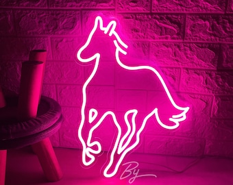 Horse Neon Sign Custom Animal Neon Sign Horse Led Light Bedroom Home Wall Decor Horse Farms Decor Personalized Gift For Horse Lover Neon Art