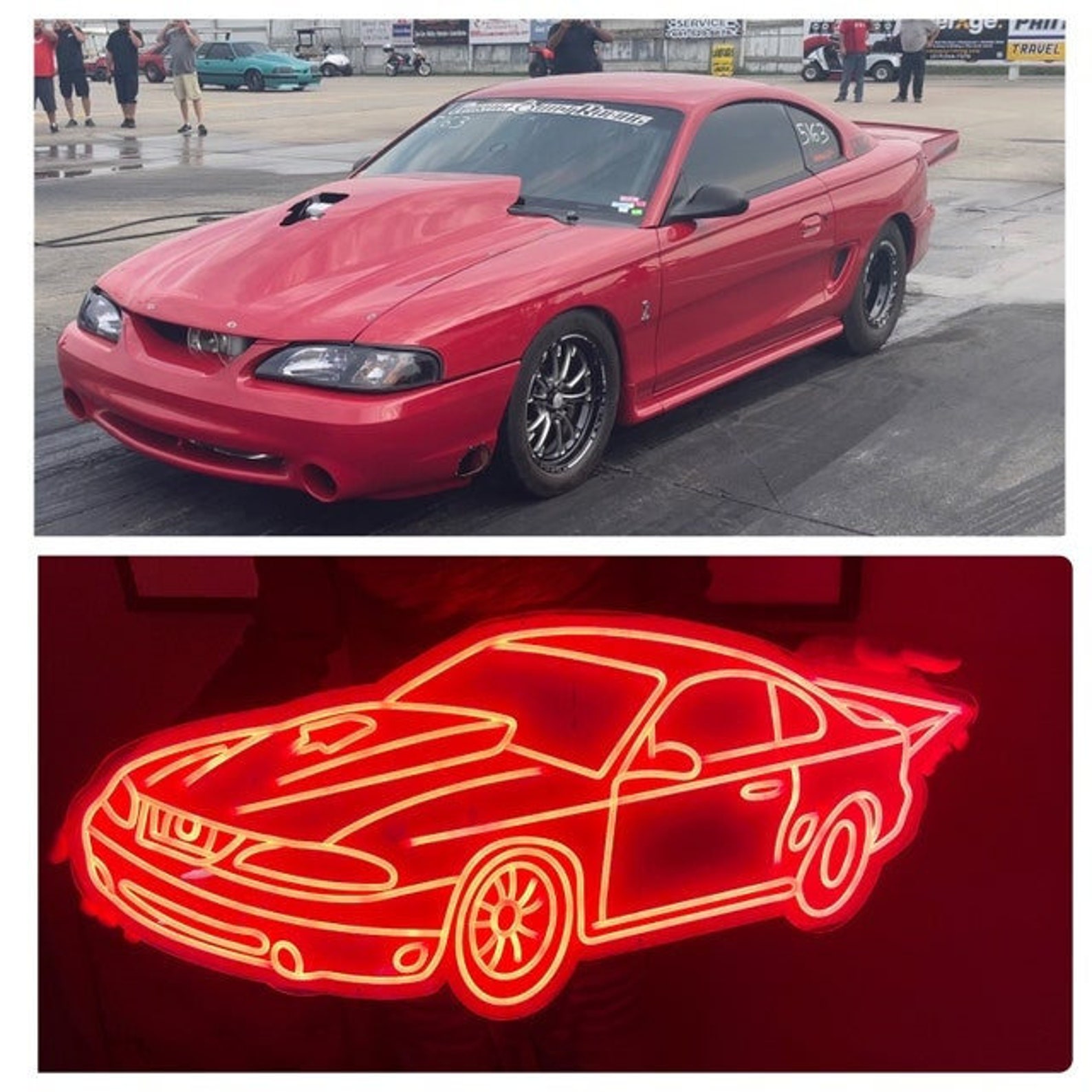 Custom Car Neon Signsgarage Decorationgarden Wall Decorled Etsy