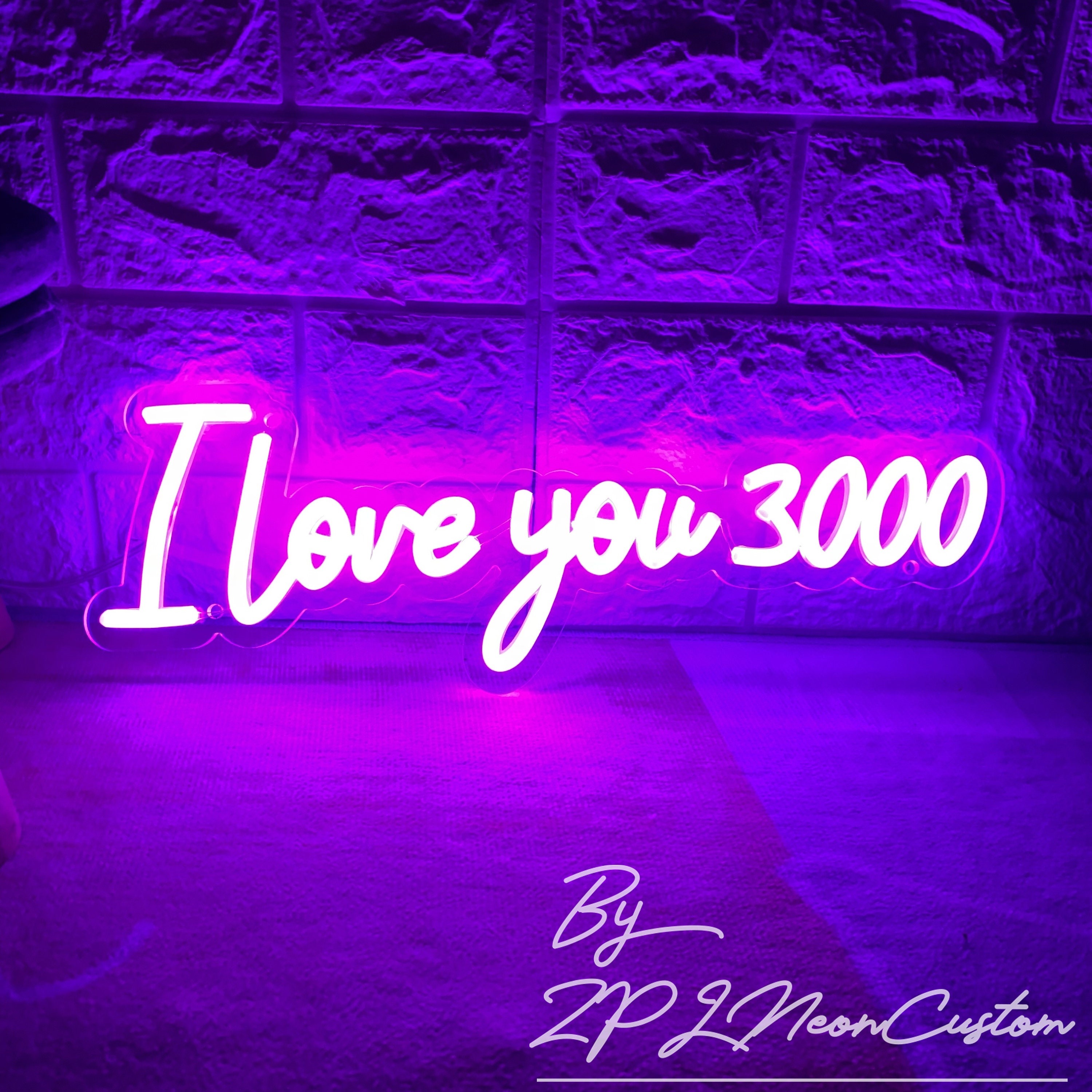 I Love You 3000 ネオンサイン | カスタムウェディングデコレーション
