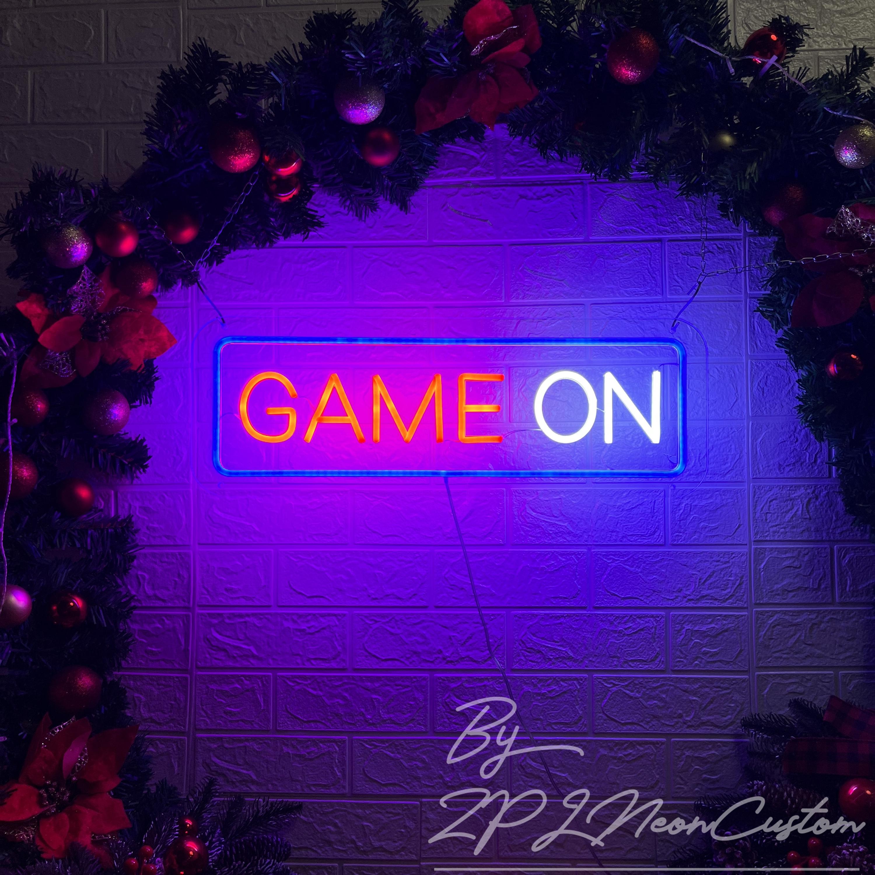 Insegna Al Neon A LED Gioco Giapponese – Alimentazione USB, Dimmerabile, Per Camera Da Letto E Sala Giochi