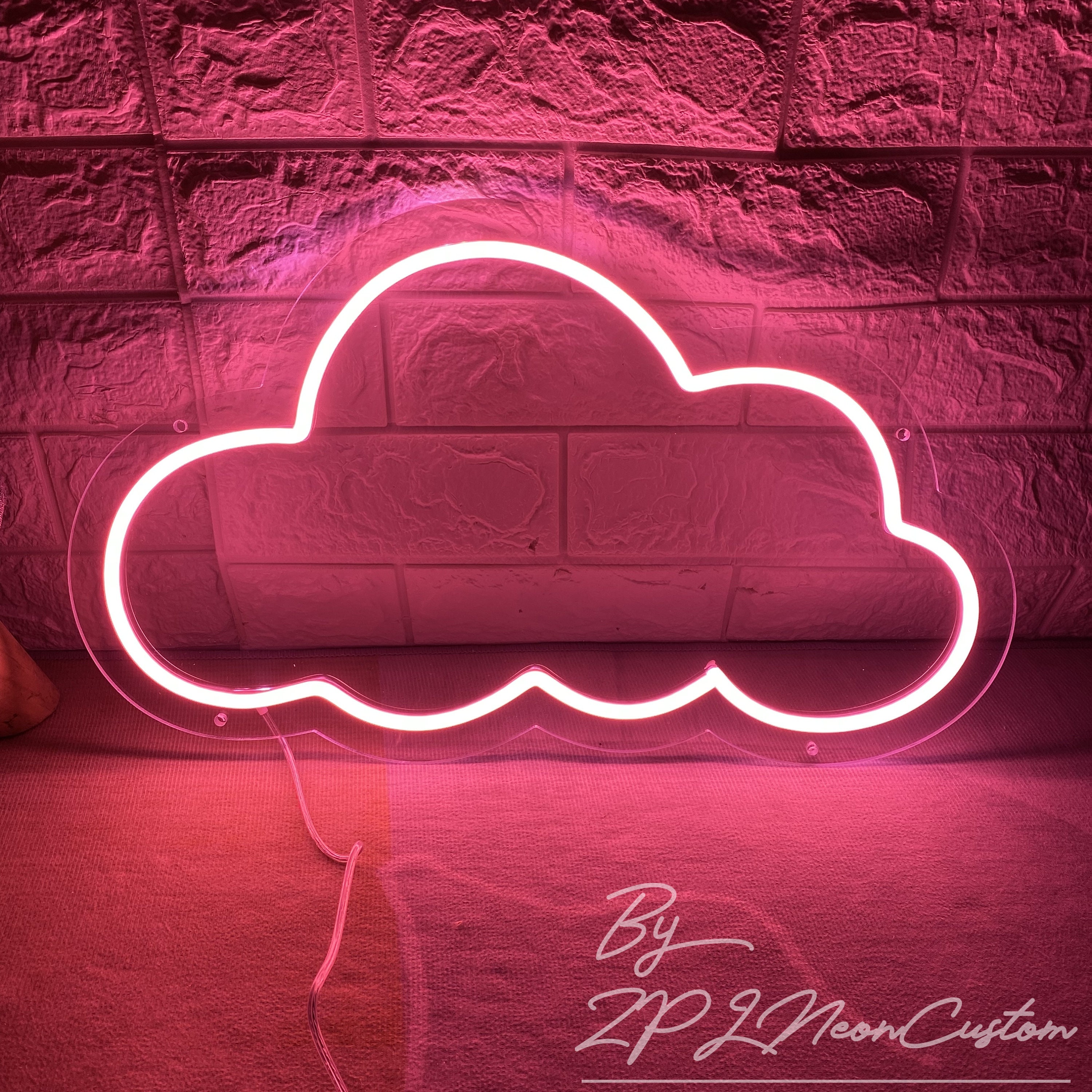 Cloud Neon Sign Custom Neon Sign Pink Led Light for Baby Room