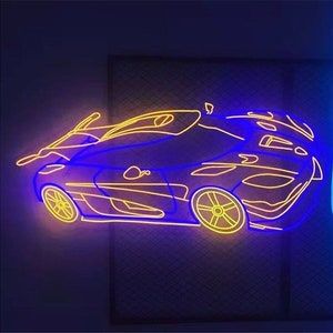 Car neon - custom neon led, customized neon, bedroom wall art, personalized  neon, custom neon sign, neon sign wall art, LED neon decorations -  Lynseriess