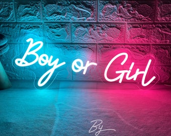 Girl or Boy - LED Neon Sign - Etsy