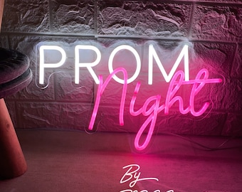 Letrero de neón para la noche del baile de graduación, decoración personalizada para fiestas de graduación