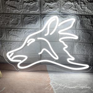 Wolf Neon Sign Custom Animal Neon Sign Wolf Head Led Light Bedroom Home Wall Decor Wall Hanging Sign Personalized Gift Animal Decor Neon Art