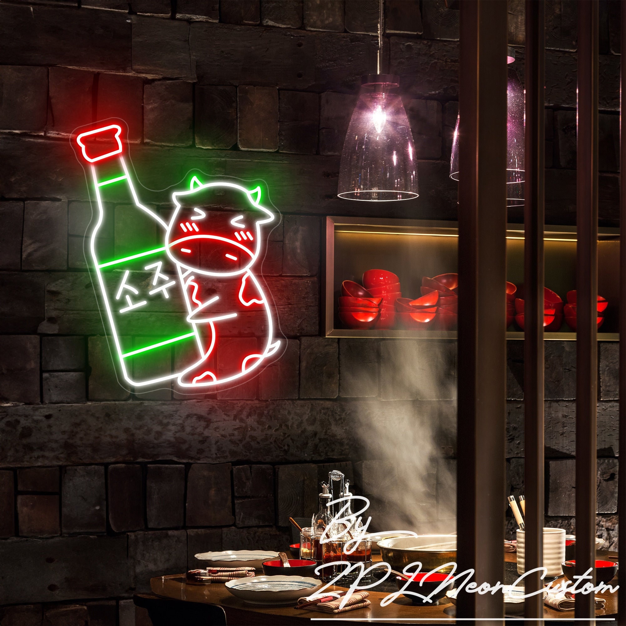 ネオンライト ネオン ソジュ SOJU 韓国 照明（ソジュ ハングル
