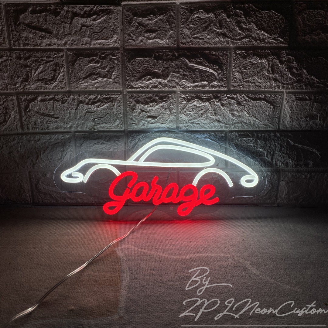 Car Garage Neon Sign Custom Garage LED Neon Sign Neon Light Garage Wall Decor Auto Shop Decor