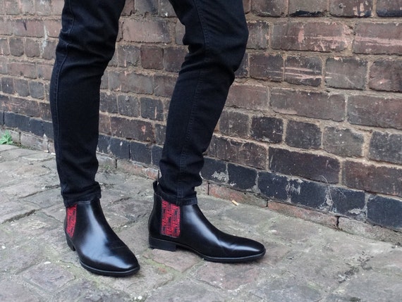 DFTC Men's Black Chelsea Boots Dont Follow DFTC™ - Etsy