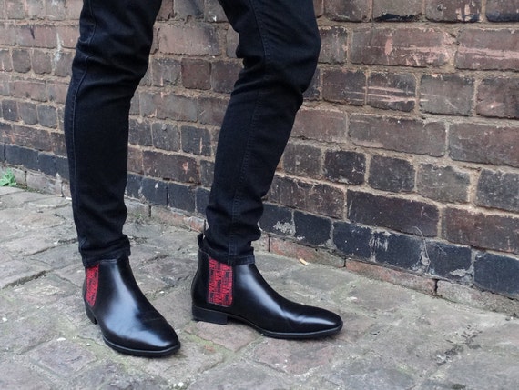 DFTC Black Chelsea Boots Dont Follow DFTC™ - Etsy