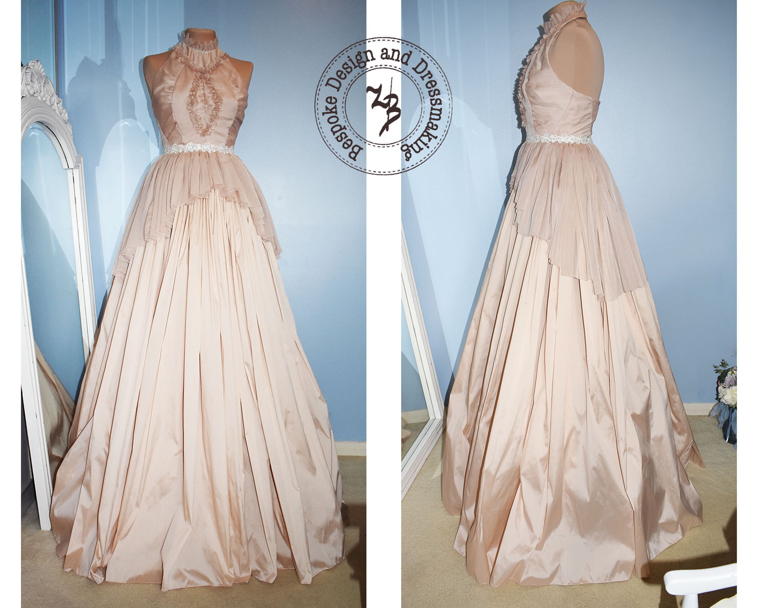 Handgefertigte Hochzeitskleid Braut tragen Hochzeitskleid ...