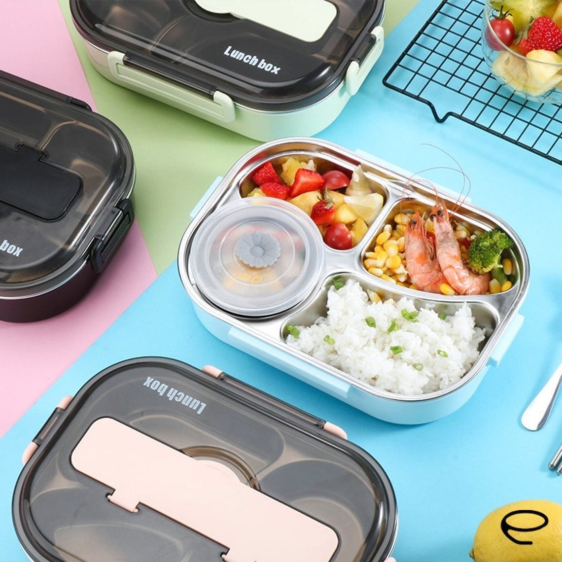 1300ml Stainless Steel Lunch Box With Soup Bowl LeakProof Etsy