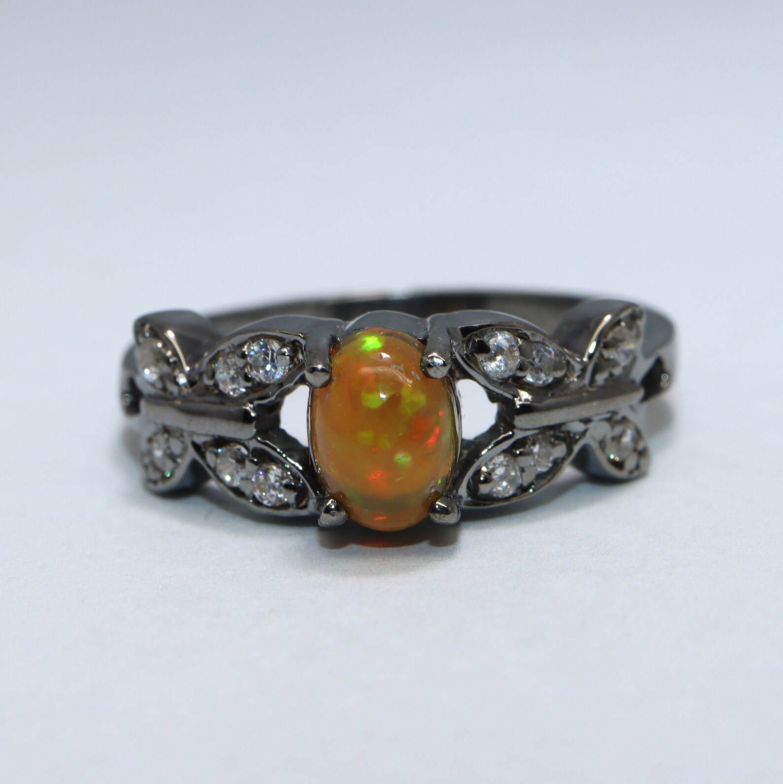 100 Natural Ethiopian Opal Ring Promise Ring Wedding Ring Etsy