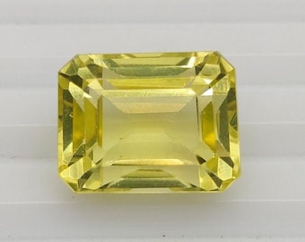 14 Cts. Natural Lemon quartz. octagon shape cutstone. 15x11.5x11 MM octagon cutstone.Lemon quartz. Crystal Gift stone.