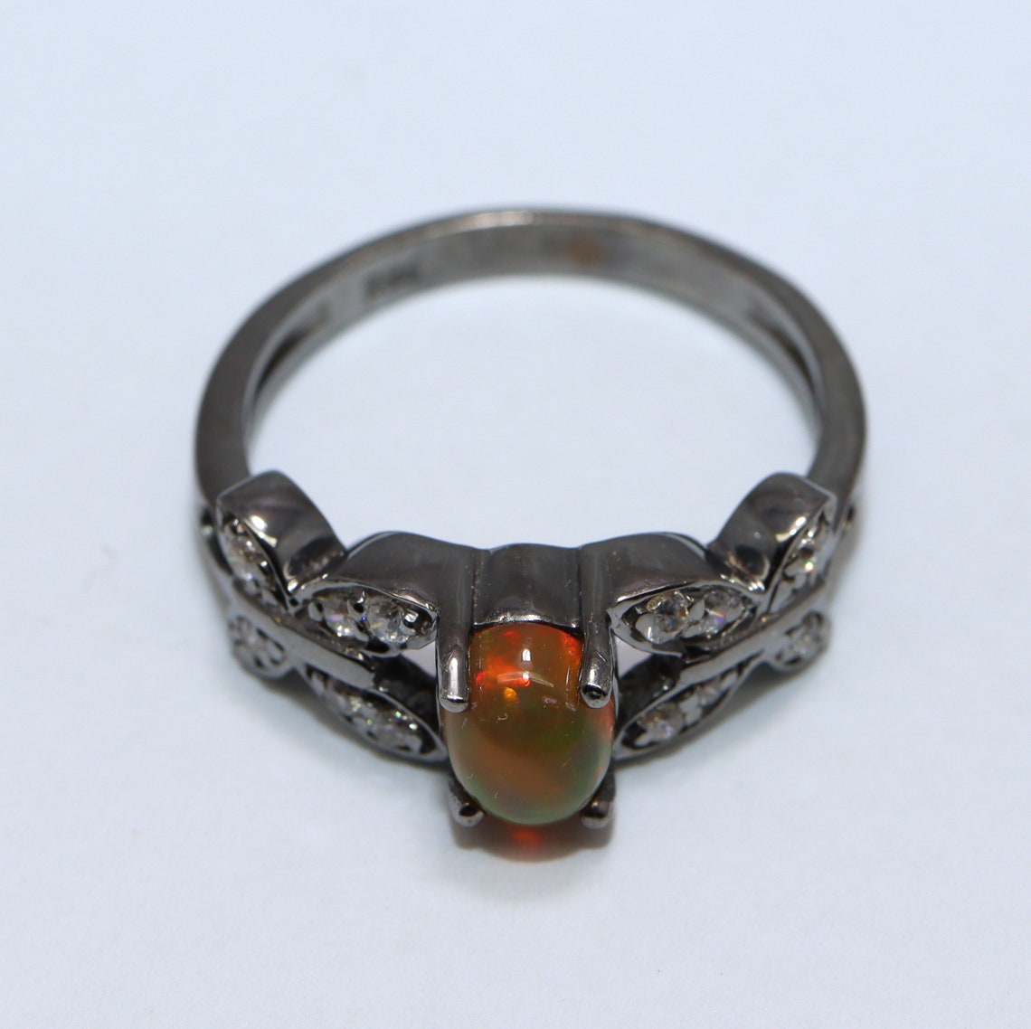 100 Natural Ethiopian Opal Ring Promise Ring Wedding Ring Etsy