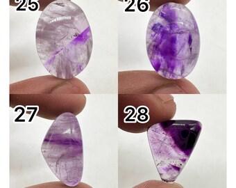 100%Natural Trapiche Amethyst Cabochon Stone Top Graded Crystals Amethyst Loose Gemstone for jewelry