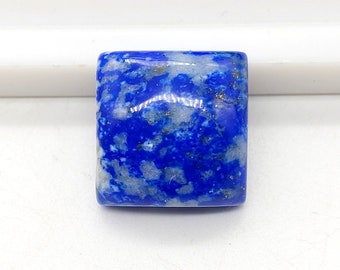 15.65 Cts, Natural Top Quality Lapis Lazuli Cabochon, Square Shape Lapis Lazuli Loose Stone, Hand Polish Gemstone.