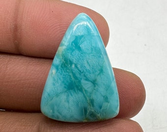 28 Cts Amazing Dominican Larimar Cabochon Gemstone Natural Larimar Cabochon Loose Gemstone Making for jewelry Size 26x19x6 MM
