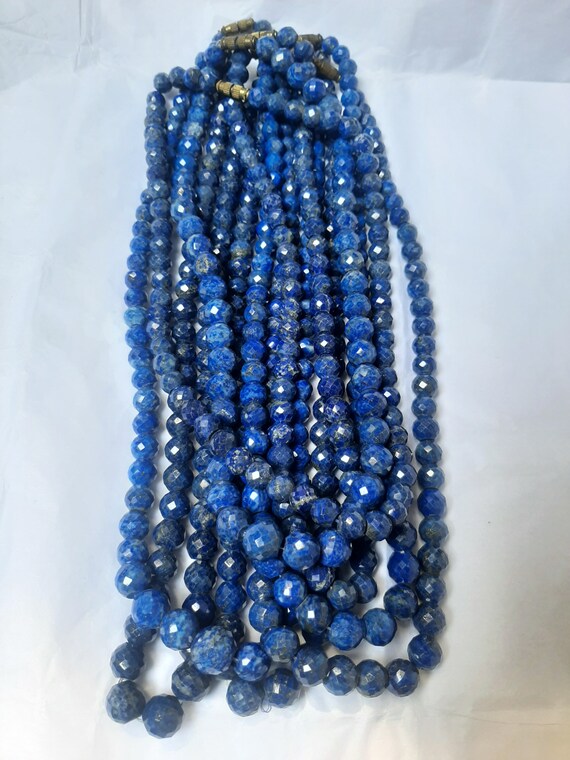 Lapis Lazuli Naturel Perles Pépite Perles Collier 7 " 30 Pièces 