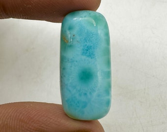19 Cts Gorgeous Dominican Larimar Gemstone Healing Larimar Cabochon Loose Gemstone Making for jewelry Size 28x13x5 MM