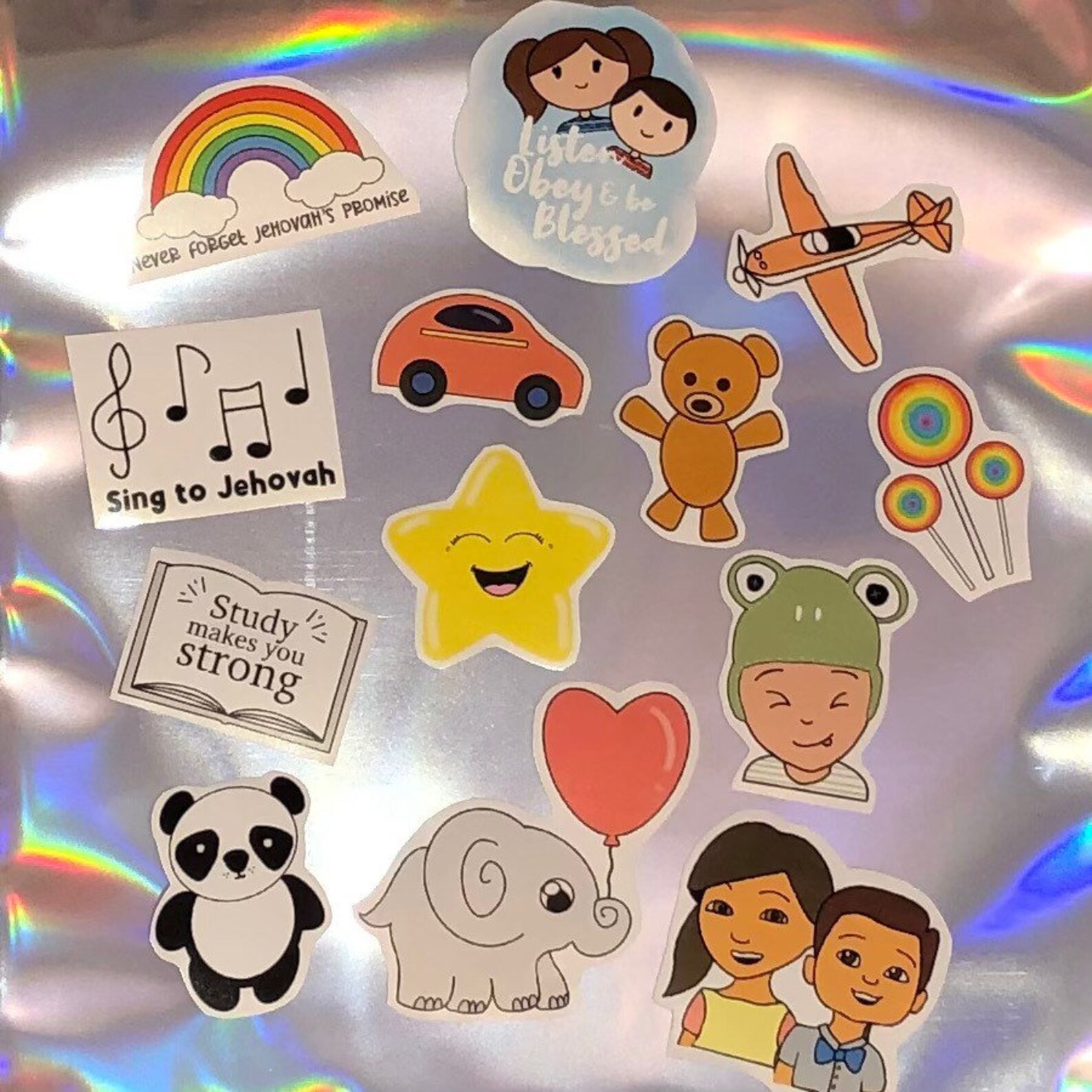 JW kids stickers glossy Etsy