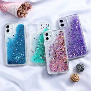 Stars Glitter iPhone 13 12 11 Pro Max case 13 12 mini case iPhone13 12 11 XR case X XS Max SE Case iPhone 8 Plus case iPhone 13 12 11