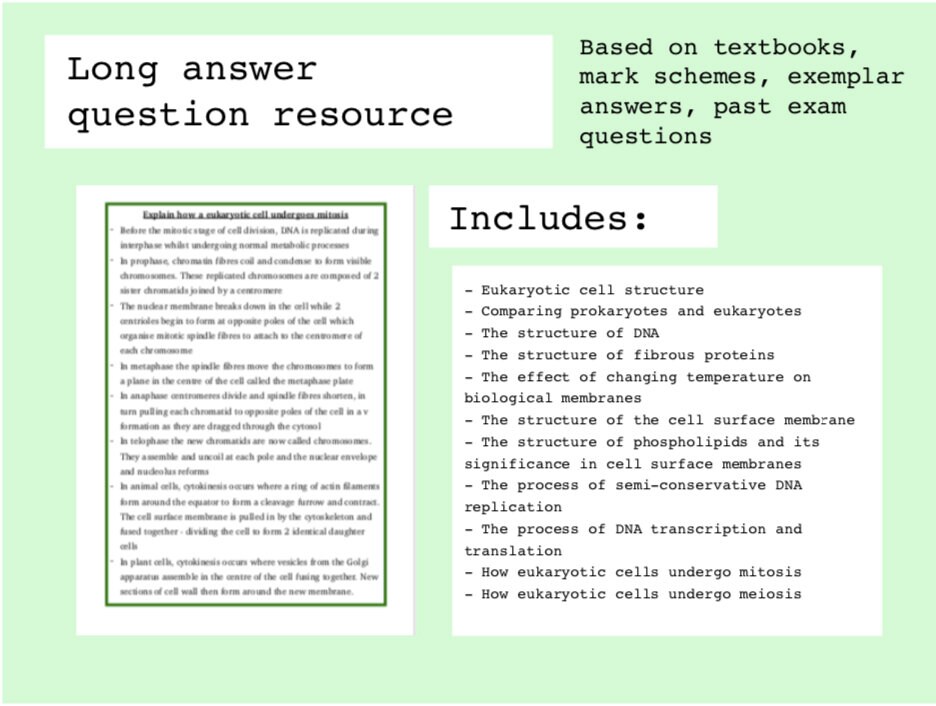 A Level Biology Module 2 Revision OCR A - Etsy