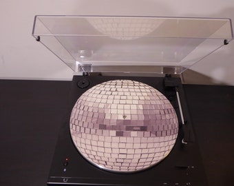 Mirror Ball Disco Custom Turntable Slipmat Vinyl Record Player Felt Mat